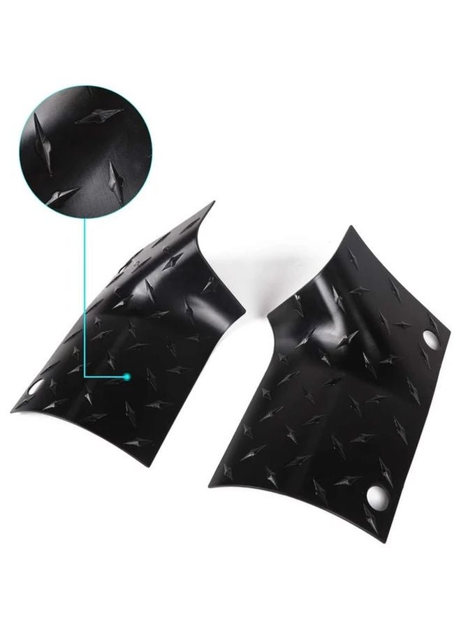 Jeep Wrangler JL JLU Gladiator JT Cowl Body Armor Covers Textured Black Pair - Image 3